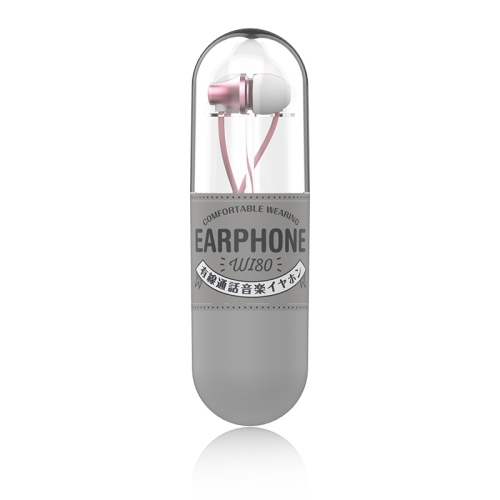 

WK WI80 3.5mm In Ear Wired Control Music Earphone, Support Call(Pink)