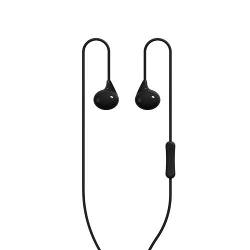 

WK WI200 3.5mm Sugar Bean Color In Ear Wired Control Earphone, Support Call, Cable Length: 1.2m(Black)