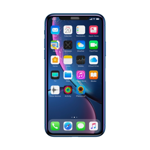 

Baseus 0.3mm Full Screen Curved Edge Anti Blue-ray Cellular Dust Tempered Glass Film for iPhone XR