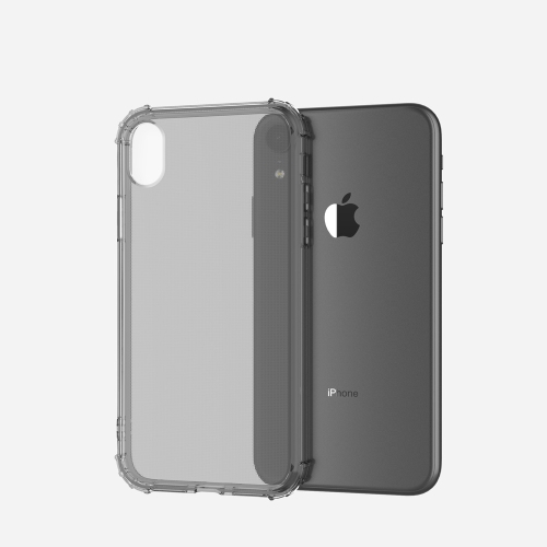 

Shockproof Transparent TPU Soft Case for iPhone XR (Grey)