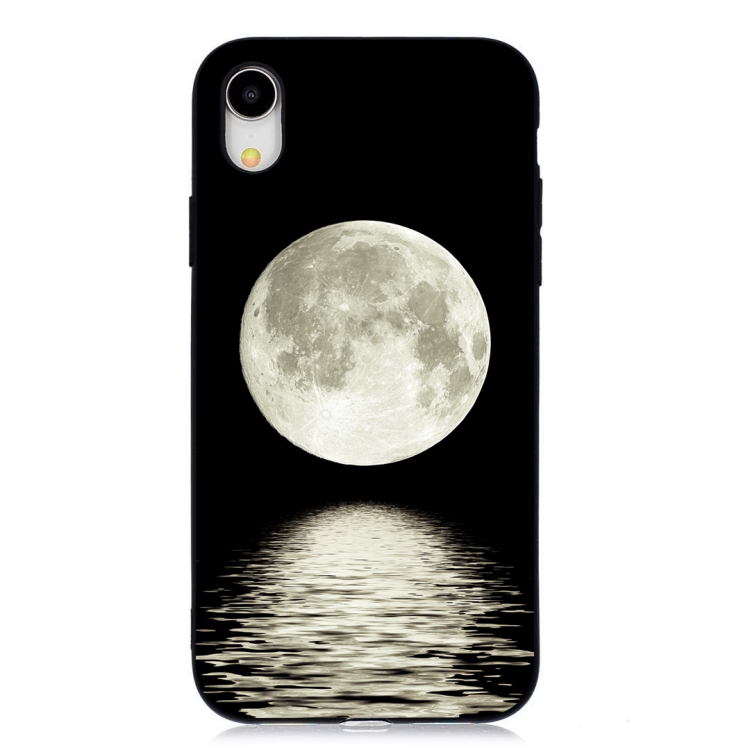 

Moon Painted Pattern Soft TPU Case for iPhone XR