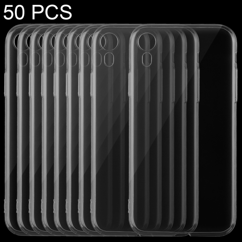 

50 PCS 0.75mm Ultra-thin Transparent TPU Case for iPhone XR