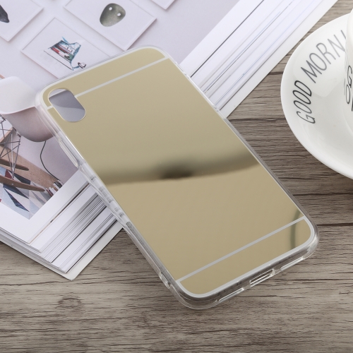 

Acrylic + TPU Electroplating Mirror Case for iPhone XR (Gold)