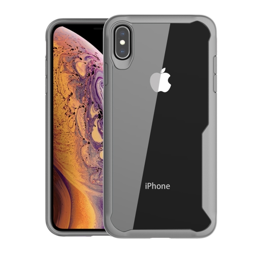 

Transparent PC + TPU Full Coverage Shockproof Protective Case for iPhone XR(Grey)