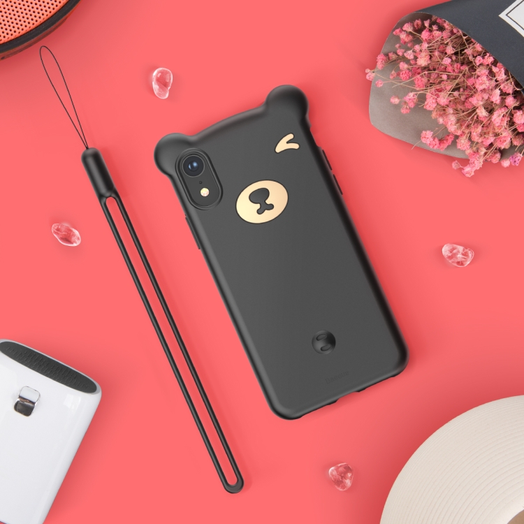

Baseus Bear Silicon Case for iPhone XR(Black)