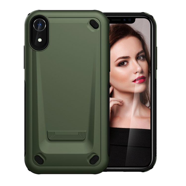 

Ultra-thin TPU+PC Mechanic Shockproof Protective Case for iPhone XR(Army Green)