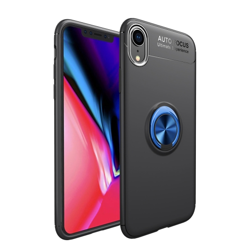 

Shockproof TPU Case for iPhone XR, with Holder (Black Blue)