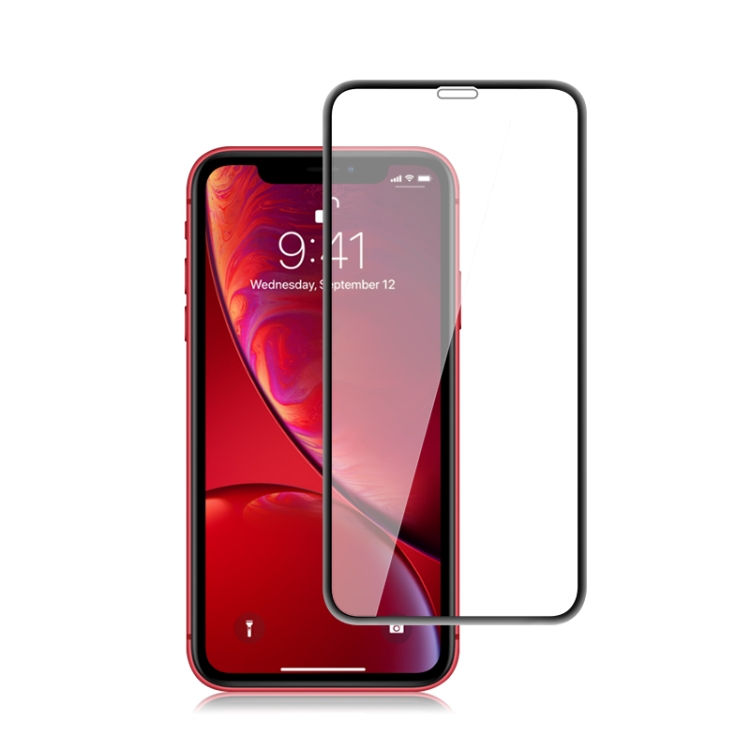 

mocolo 0.33mm 9H 3D Round Edge Tempered Glass Film for iPhone 11 / XR(Black)