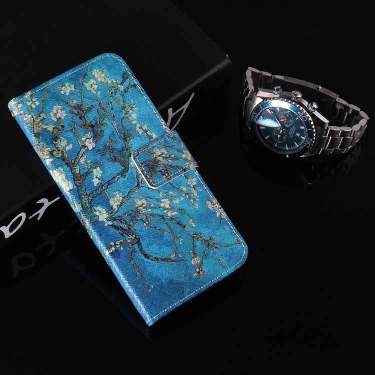 

Colored Drawing Pattern Horizontal Flip Leather Case with Holder & Card Slots & Wallet For iPhone XR ( Apricot Tree)