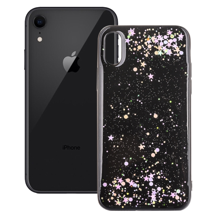 

Epoxy Sky Pattern Soft Case For iPhone XR 6.1 inch(Black Sequins)