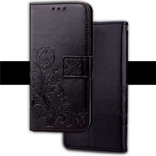 

Embossed Pattern PU + TPU Horizontal Flip Leather Case for iPhone XR, with Holder & Card Slots & Wallet (Black)