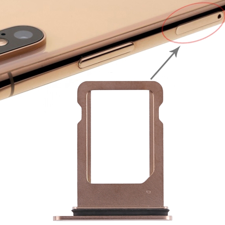 

SIM Card Tray for iPhone XS (Single SIM Card)(Gold)