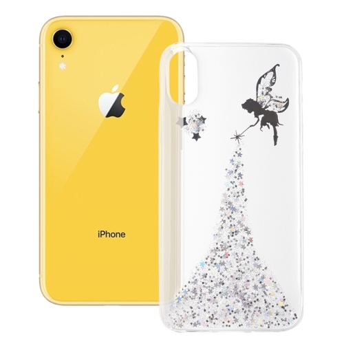 

Epoxy Angel Pattern Soft Case For iPhone XR 6.1 inch(Silver)