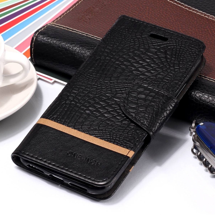 

Crocodile Texture Horizontal Flip Leather Case for iPhone XR (Black)