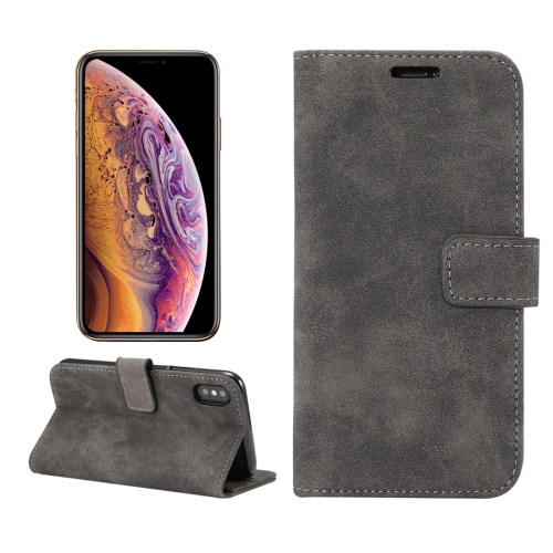 

Sheep Bar Material Horizontal Flip PU Leather Case for iPhone XS, with Holder & Card Slot & Wallet & Photo Frame (Black)