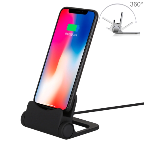 

B-D03 2A 8 Pin Port Rotatable Charging Dock Station, Cable Length: 1m, For iPhone XR, iPhone XS / X, iPhone XS Max, iPhone 8 Plus, iPhone 8, iPhone 7 Plus, iPhone 7, iPhone 6 & 6s, iPhone 6 Plus & 6s Plus (Black)