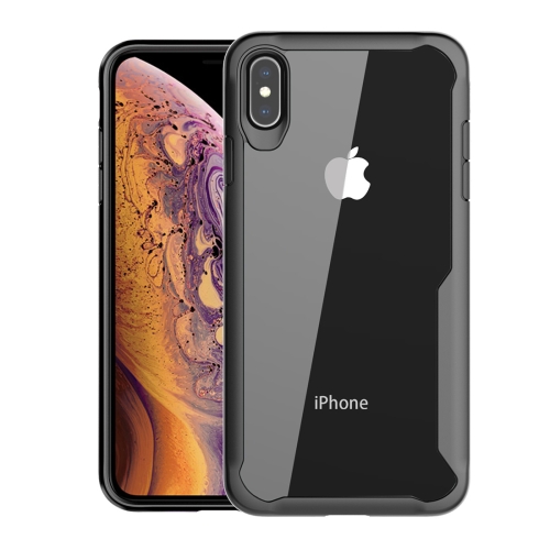 

Transparent PC + TPU Full Coverage Shockproof Protective Case for iPhone XS (Black)