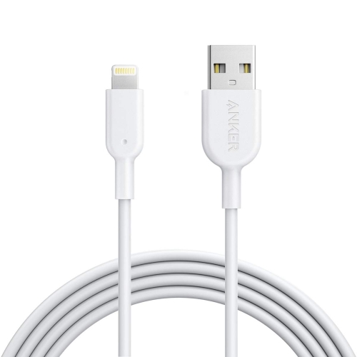 

ANKER PowerLine II USB to 8 Pin MFI Certificated Charging Data Cable for iPhone 8 / 7, Length: 0.9m(White)