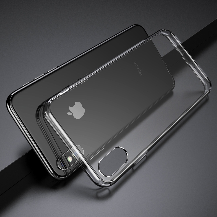 

ROCK Pure Series Slim TPU + HD PC Protective Case for iPhone XS / X(Transparent)