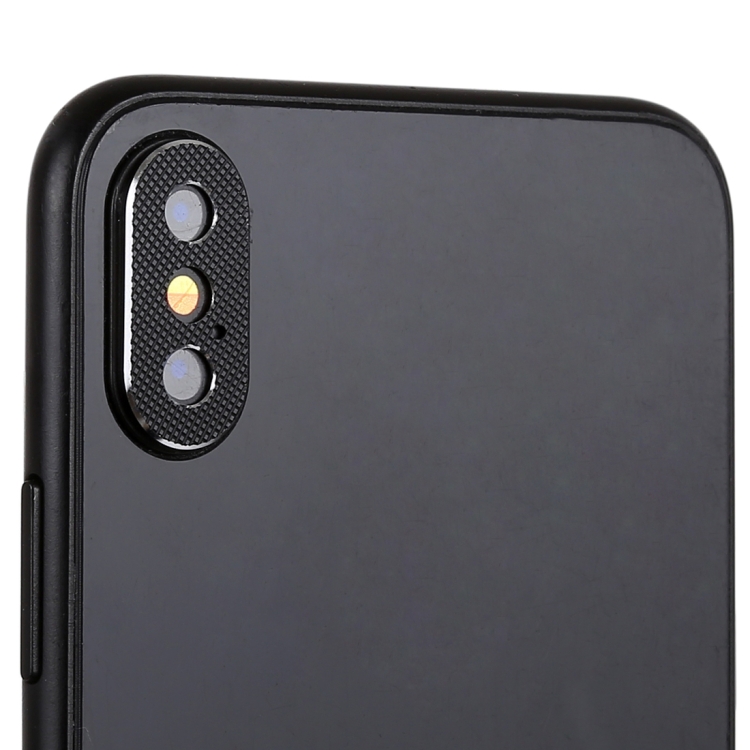 

2 PCS TOTUDESIGN Rear Camera Lens Protection Ring Cover for iPhone XS(Black)