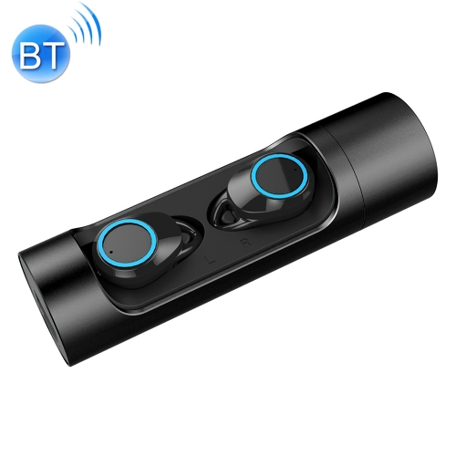 

TWS-X8 IPX7 Waterproof Wireless Bluetooth 5.0 Stereo Earphone with 1000mAh Charging Bin, For iPhone, Galaxy, Huawei, Xiaomi, HTC and Other Smartphones(Black)