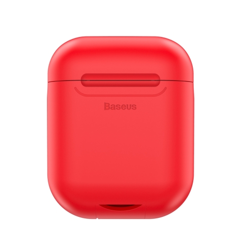 

Baseus WIAPPOD-09 Anti-dust Wireless Charger Silicone Protective Case for Apple AirPods(Red)