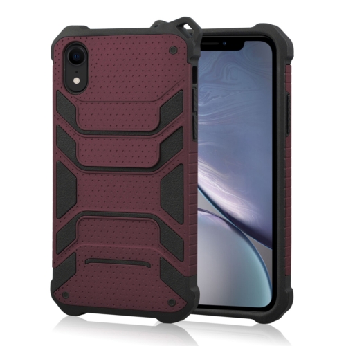 

Shockproof PC + TPU Spider-Man Armor Protective Case for iPhone XR (Dark Red)