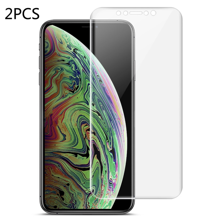 

2 PCS IMAK 0.15mm Curved Full Screen Protector Hydrogel Film Front Protector for iPhone X / XS