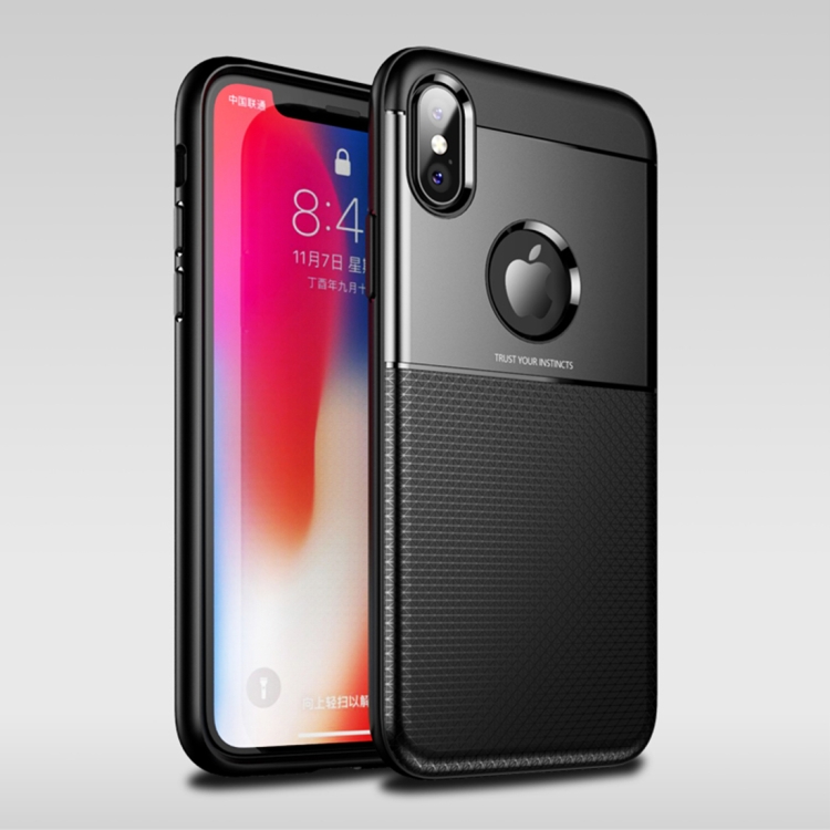 

UNBREANK PC + TPU Invisible Airbag Shockproof Protective Case for iPhone X / XS (Black)