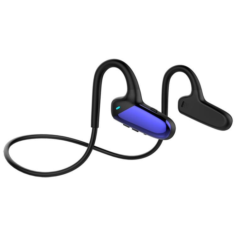 Sunsky F808 Bluetooth 5 0防水骨伝導スポーツbluetoothイヤホン 青