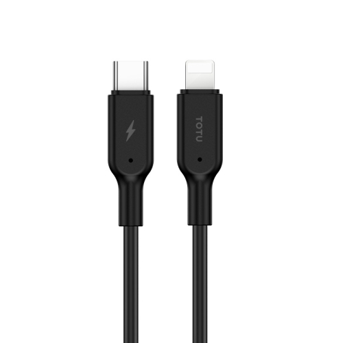 

TOTUDESIGN BPDA-05 Jane Series Type-C / USB-C to 8 Pin PD Fast Charging Data Cable, Length: 100cm(Black)