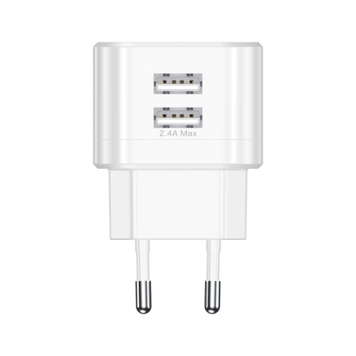 

TOTUDESIGN CACA-022 Dual USB Travel Charger Power Adapter, EU Plug (White)