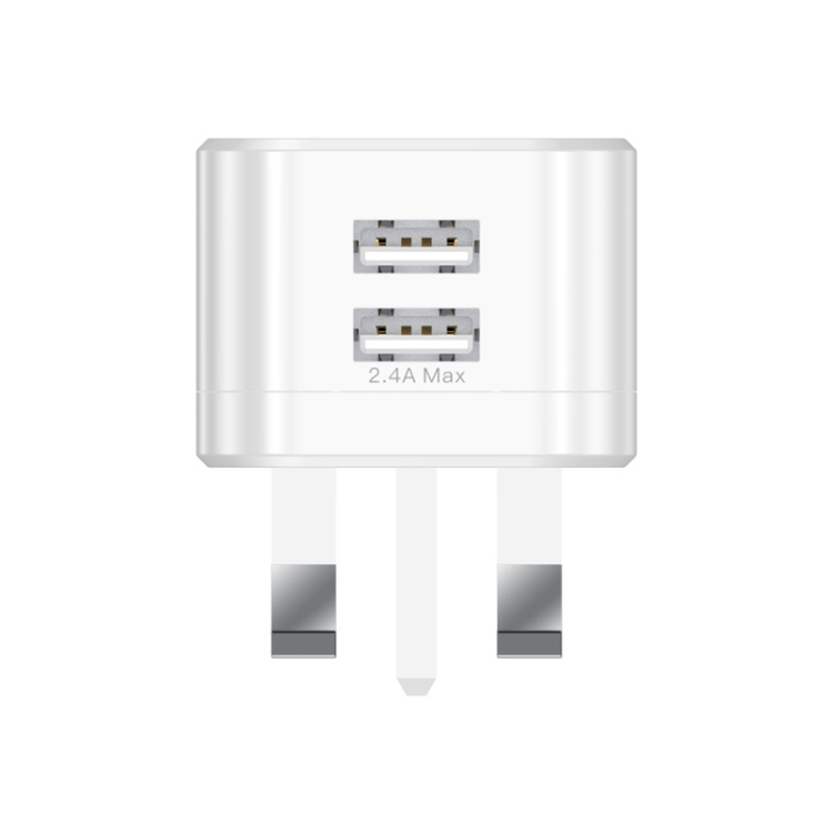

TOTUDESIGN CACA-022 Dual USB Travel Charger Power Adapter, UK Plug (White)