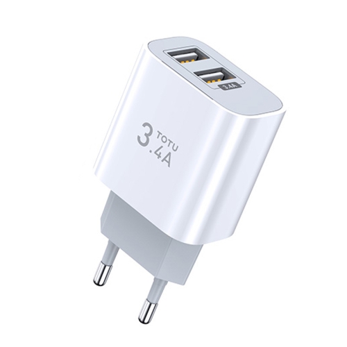 

TOTUDESIGN Minimal Series CACA-021 3.4A Dual USB Ports Travel Charger, EU Plug