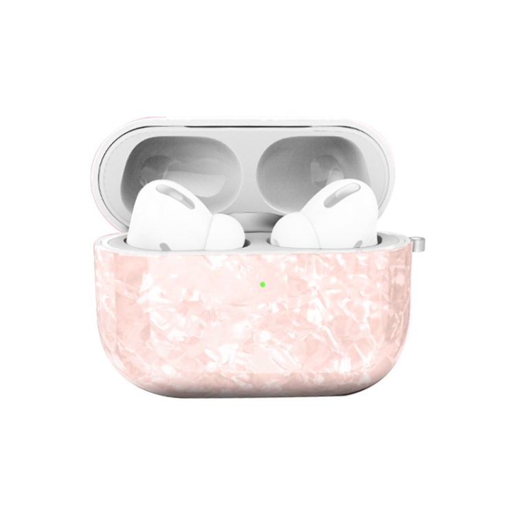 

For AirPods Pro Shell Pattern TPU Earphone Protective Case (Pink)
