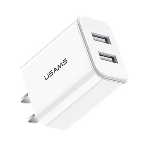 

USAMS US-CC066 T13 Dual USB Travel Charger, CN Plug(White)