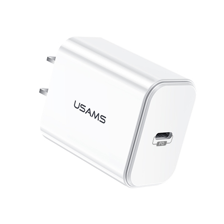 

USAMS US-CC068 T14 PD Fast Travel USB Charger, CN Plug(White)