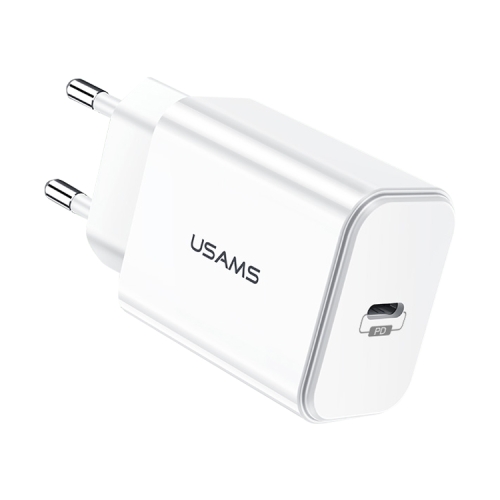 

USAMS US-CC069 T14 PD Fast Travel USB Charger, EU Plug(White)