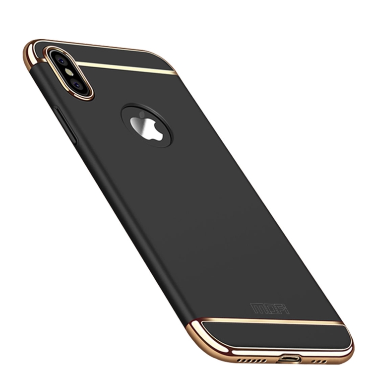 

MOFI Three Stage Splicing Full Coverage PC Case for iPhone XS (Black)