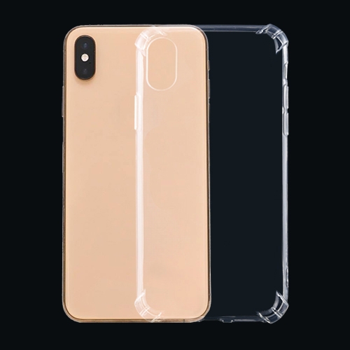 

For iPhone XS / X Four-Corner Shockproof Ultra-Thin Transparent TPU Case