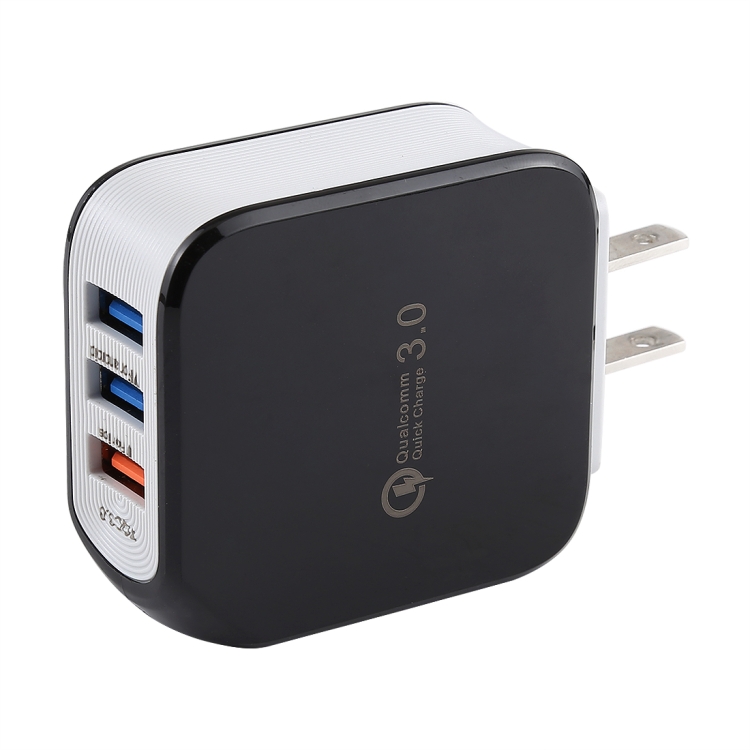 

LZ-530 5A 3 USB Ports Travel Charger, US Plug(Black)