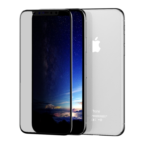 

ROCK 9H 0.3mm HD Curved Anti-glare Full Screen Tempered Glass Film for iPhone X / XS (Black)