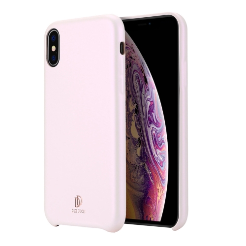 

DUX DUCIS Skin Lite Series Ultra-thin Shockproof PU Case for iPhone XS / X(Pink)