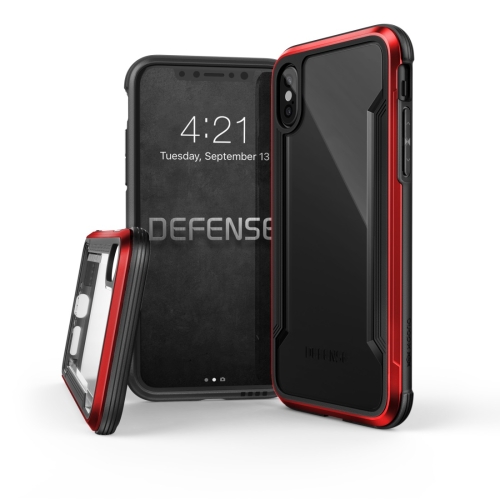 Sunsky X Doria Pc Metal Tpu Built In Air Tank Shockproof Protective Case For Iphone X Xs Red