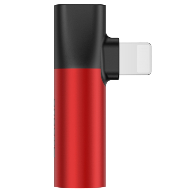 

Baseus L43 8 Pin to 8 Pin + 3.5mm Plug Charge & Audio Adapter(Red)