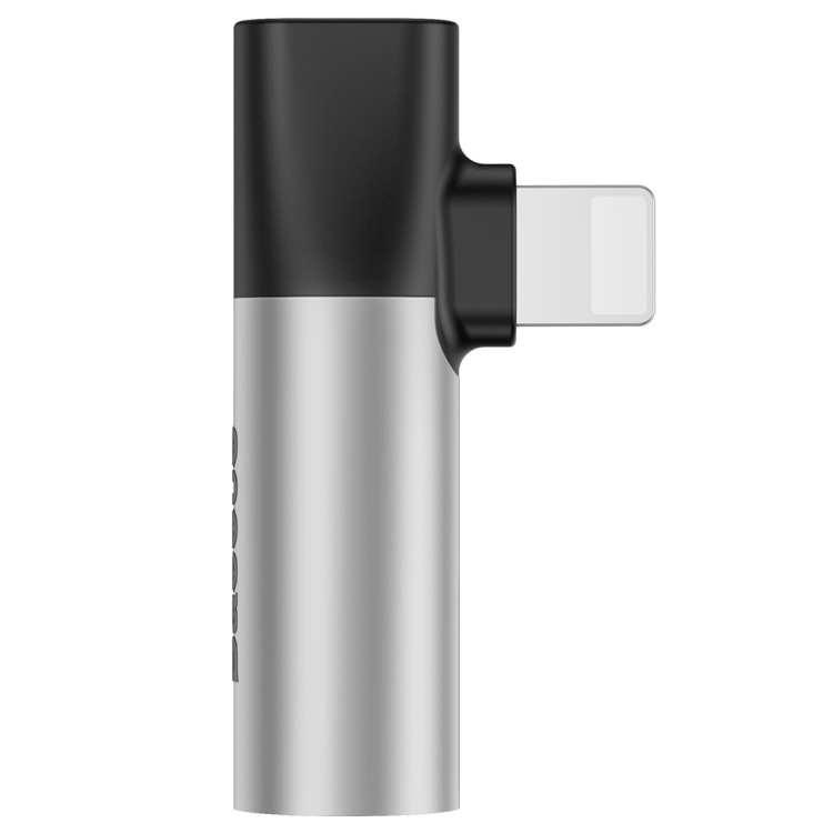 

Baseus L43 8 Pin to 8 Pin + 3.5mm Plug Charge & Audio Adapter(Silver)