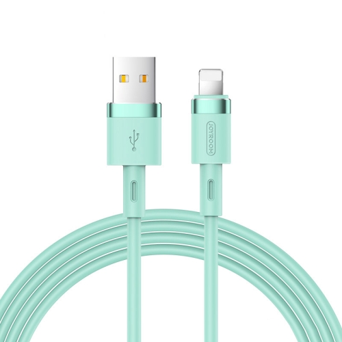 

JOYROOM S-1224N2 1.2m 2.4A USB to 8 Pin Silicone Data Sync Charge Cable(Green)
