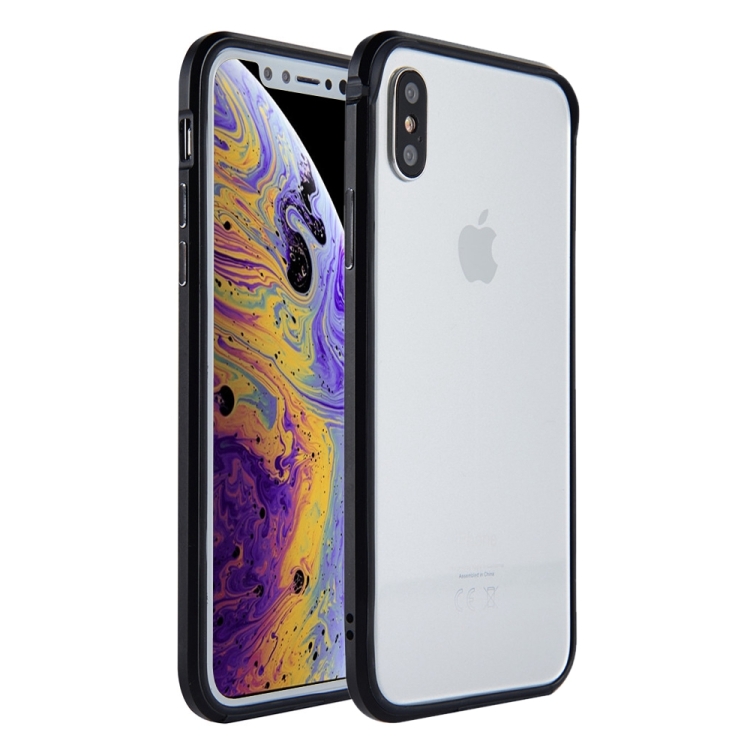 

SULADA Shockproof TPU + Aluminum Alloy Frame Case for iPhone XS / X (Black)