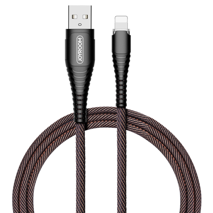 

JOYROOM S-M367 Simple Series 2.4A 8 Pin Weave LED Data Cable, Length: 1.2m (Black)