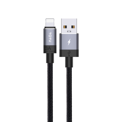 

TOTUDESIGN Speedy Series BL-001 PD USB to 8 Pin Interface Fast Charge Data Sync Data Cable, Cable Length: 2m(Grey)